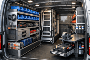 Scopri di più sull'articolo Personalizzazione e Allestimento Furgoni: scaffalature e soluzioni Salvaspazio